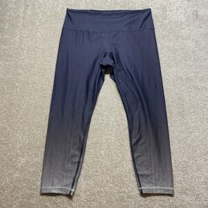 Athleta Leggings Womens XL Blue Gray Elation‎ 7/8 Tight High Rise Ombre Yoga Gym